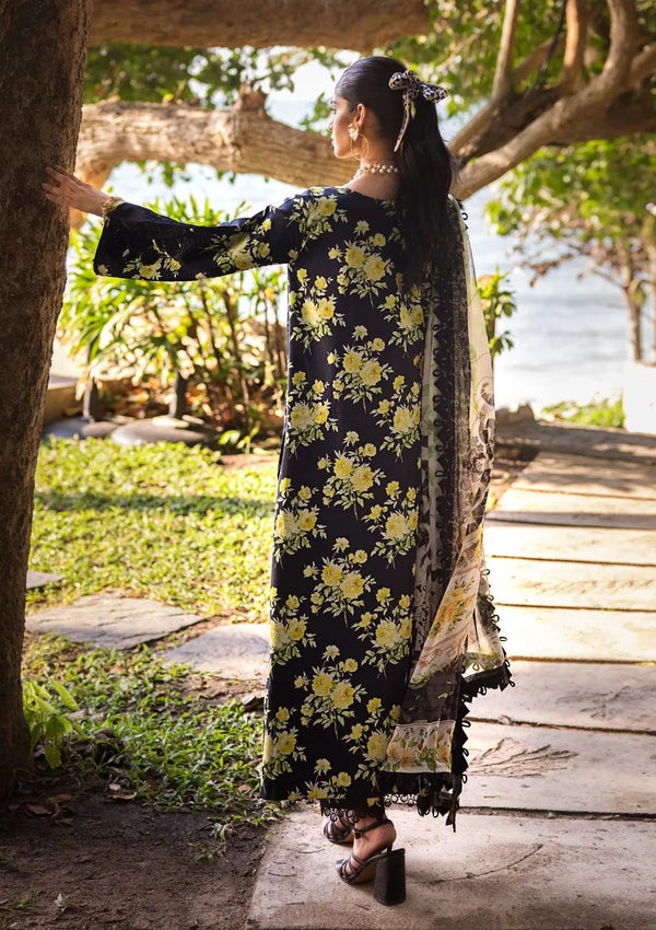 Elaf | Black - Lawn Collection Replica