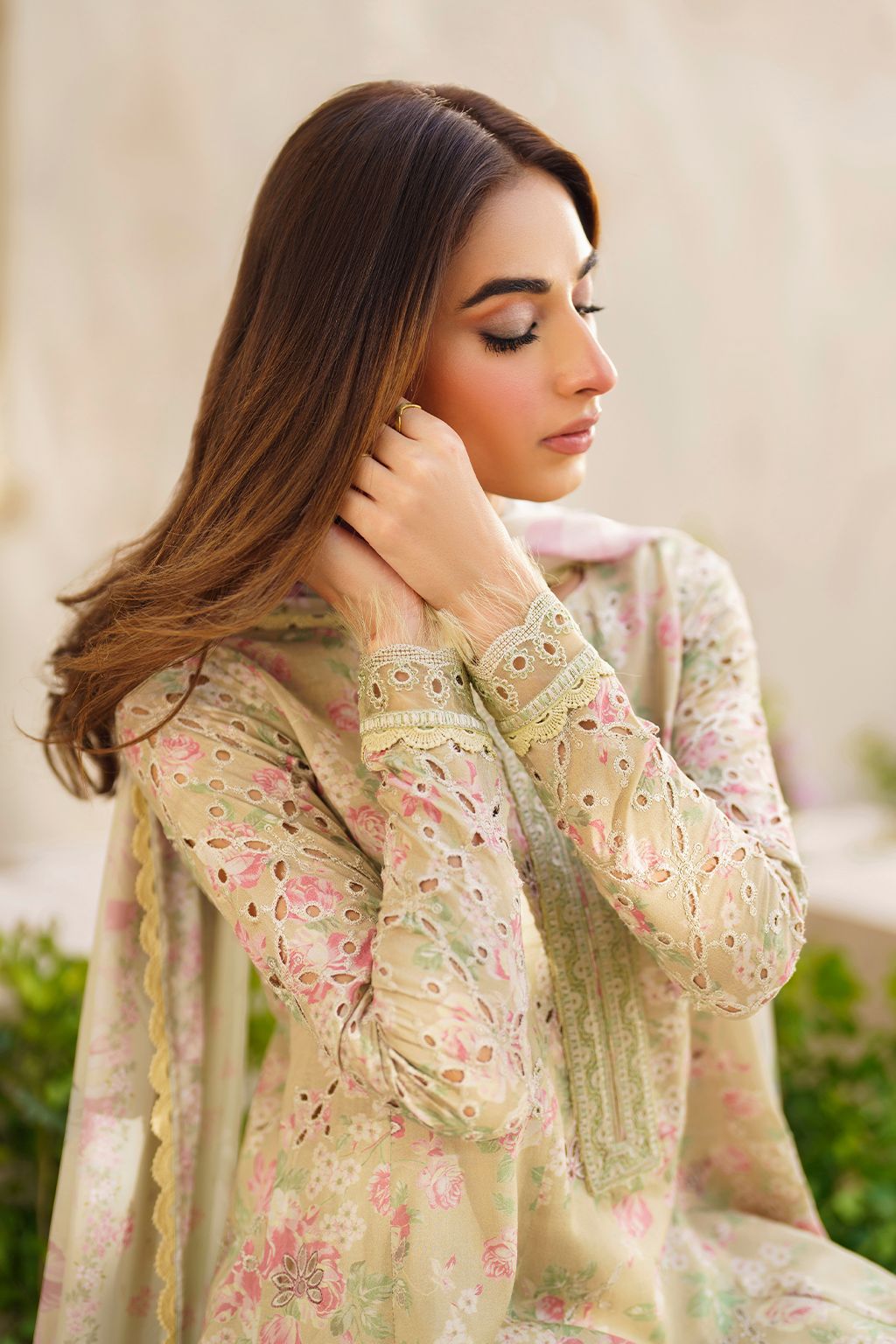 Iznik Pistachio Printed Lawn Collection Replica