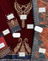 Jazmin Maroon Velvet Formal Collection Replica