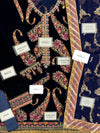 Jazmin Navy Blue Velvet Formal Collection Replica