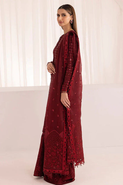 Baroque Red Chiffon Formal Collection Replica