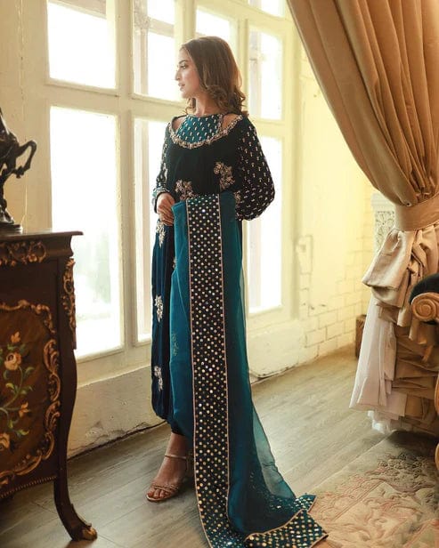 Afrozeh Zinc Micro Velvet Formal Collection Replica