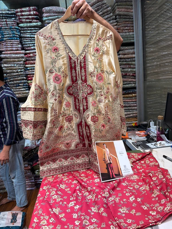 ETHNC SILK 2PC E-1213 STICHED