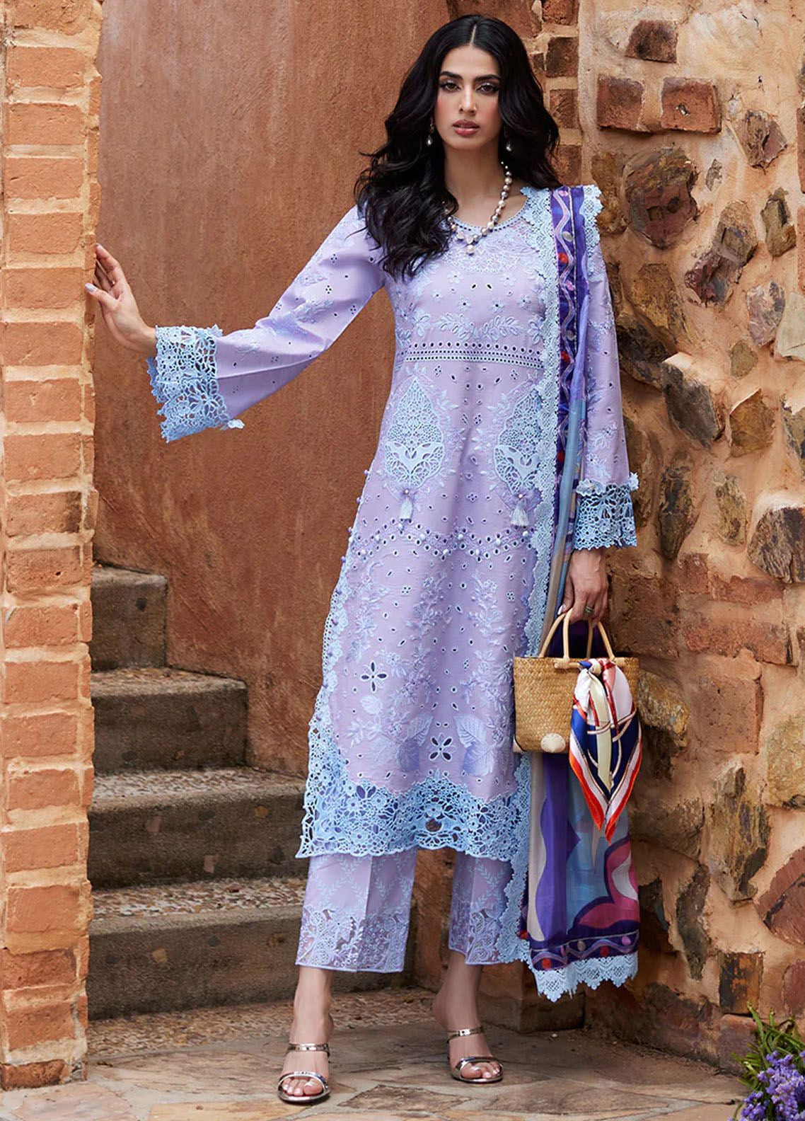 Mushq Purple Luxury Lawn Collection Replica