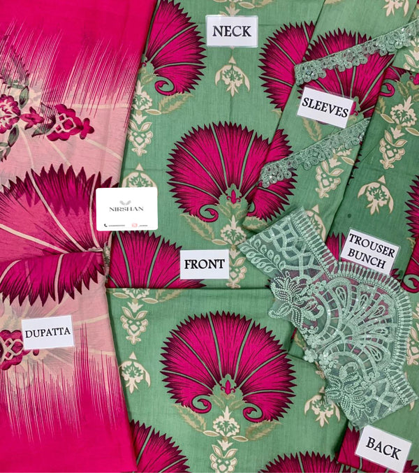 Maria B Green Printed Lawn Collection Replica