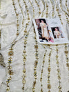 HARIS SHAKEEL TESSEL SILK IVORY GOLD
