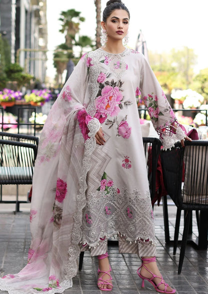 Asifa Nabeel White Digital Printed Silk Collection