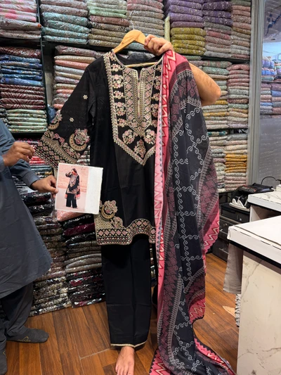 ETHNC KURTA SET DARBAR 3PC