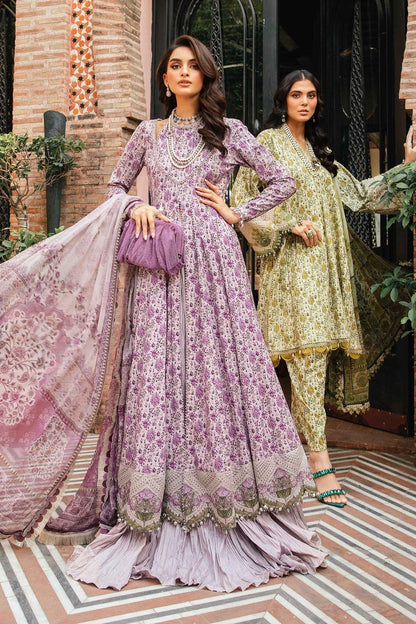 Maria B Purple Printed Lawn Collection Replica