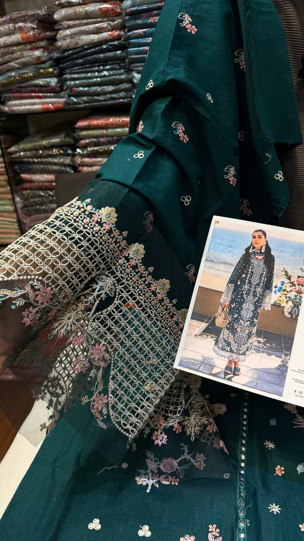 QALAMKAR LAWN ELIZA (Emerald Green)