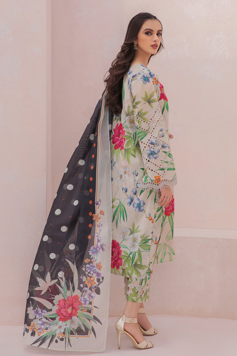 Baroque White Printed Lawn Collection Replica