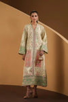 ETHNC SILK KAFTAN 2PC E-1210 STICHED