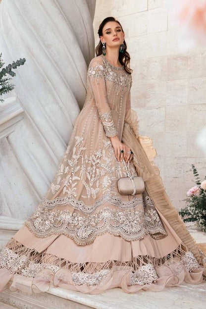 Maria B Skin Chiffon Bridal Collection Replica