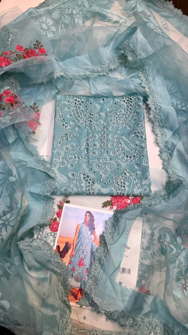 Maria B MB D-2504 (Ice Ferozi Lawn)