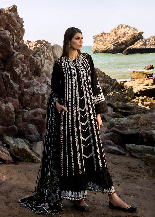 Crimson | Black - Lawn Collection Replica