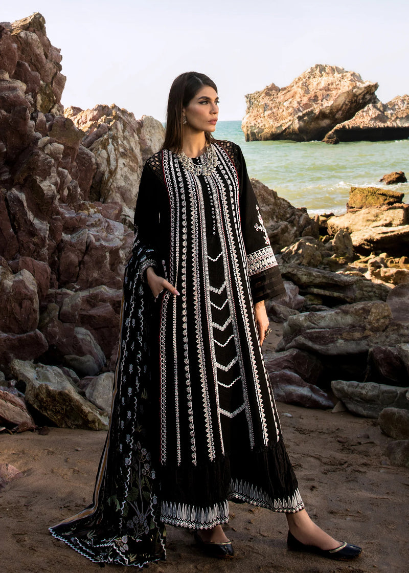 Crimson | Black - Lawn Collection Replica