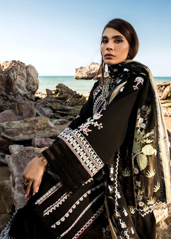 Crimson | Black - Lawn Collection Replica