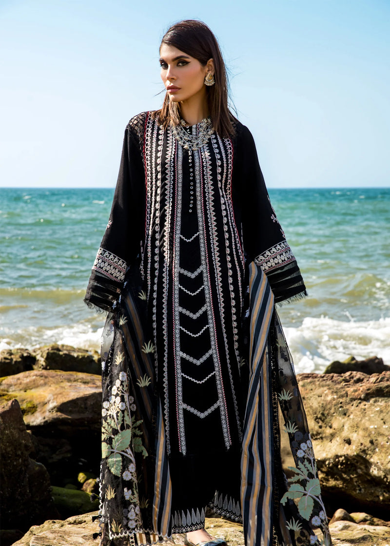 Crimson | Black - Lawn Collection Replica