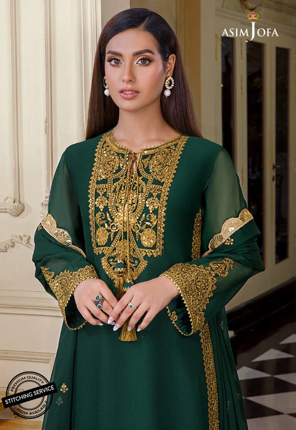 Asim Jofa Simply Festive AJ-D03 Embroided Chiffon Collection Replica