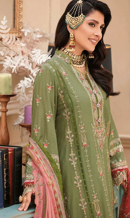 Ayeza Khan Olive Lawn Collection Replica