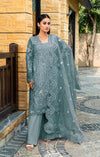 Laila Mishra Signature Organza Amal – Ice Blue Collection