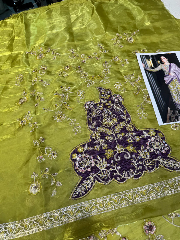 SRA Shisha Silk Bahisht Gul Ensemble