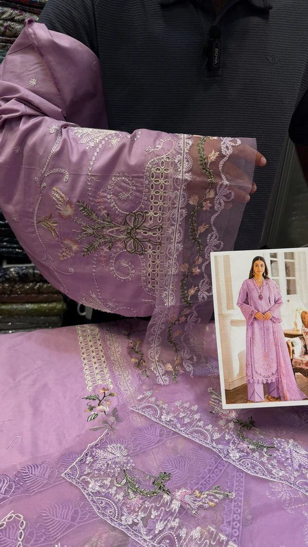 QALAMKAR LAWN KOMAL (Lilac)