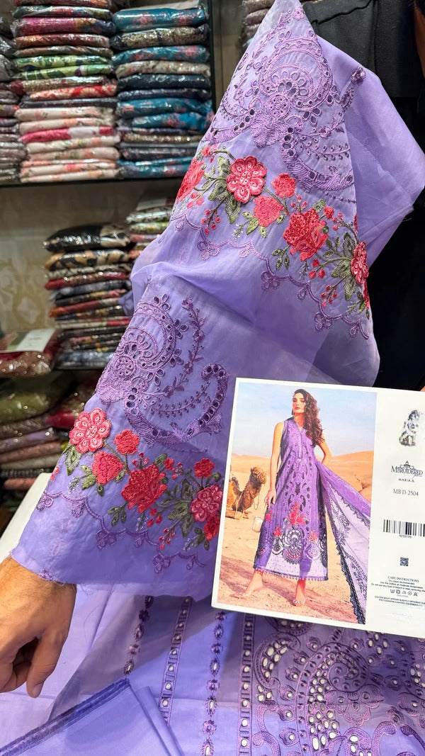 Maria B MB D-2504 Lilac Lawn (Lilac)