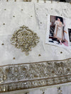 HARIS SHAKEEL TESSEL SILK IVORY GOLD