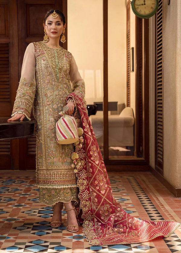 Saira Shakira x Crimson Golden Organza | Formal Collection Unstitched