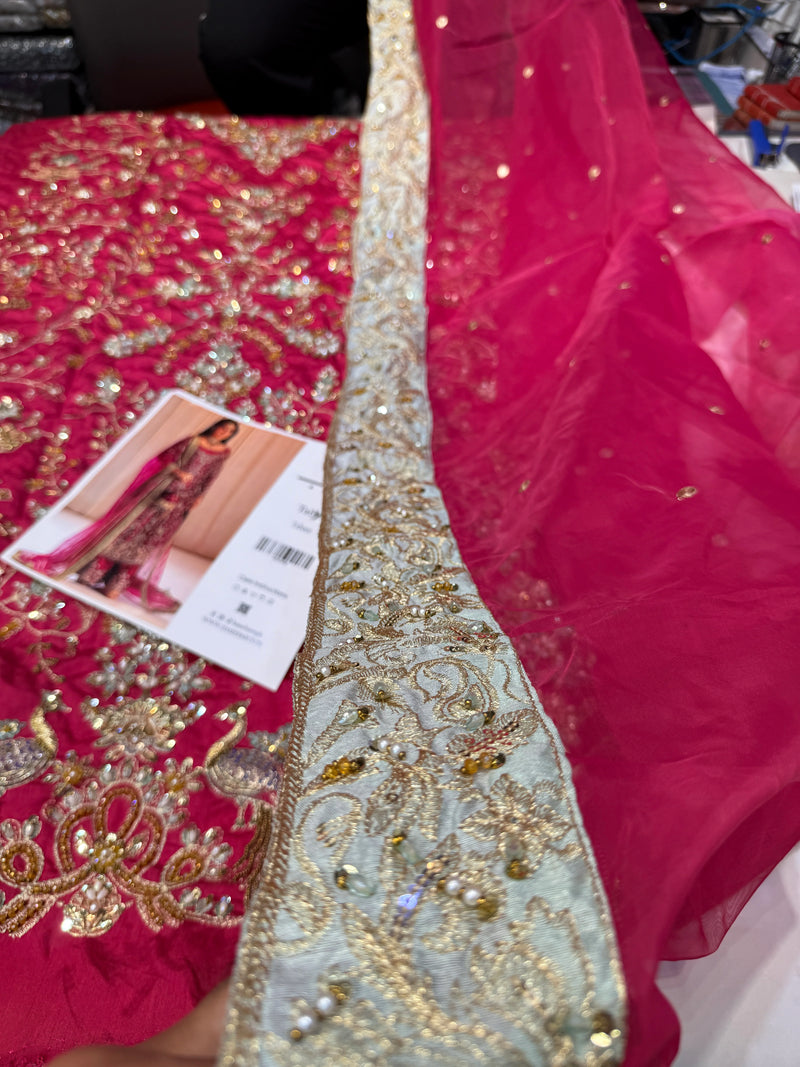TABYA RAW SILK TABEER MAGENTA