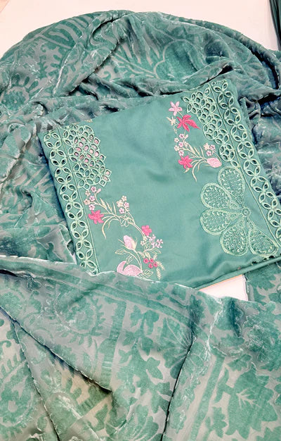 BATIK DHANAK PALACHI SHAWL 3PC