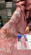 Qalamkar Lawn Miray (Blush Pink)