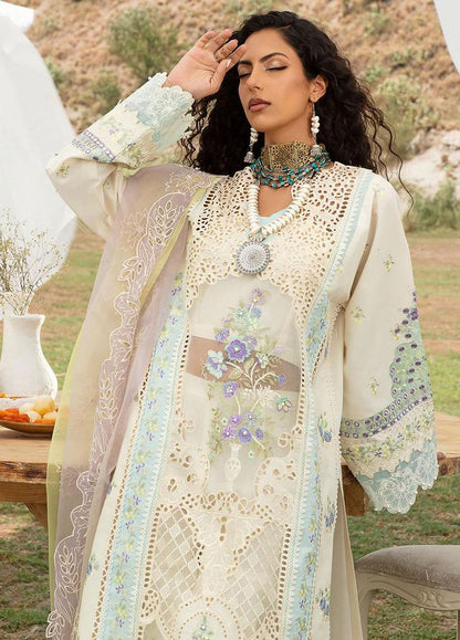 Bin Ilyas Lemon Embroided Chikankari Lawn Collection Replica