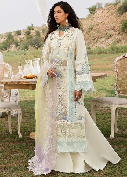 Bin Ilyas Lemon Embroided Chikankari Lawn Collection Replica