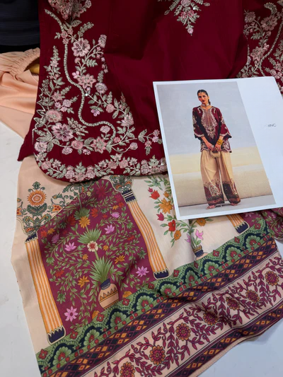 ETHNC KURTA SET 2PC E-319 SPICE