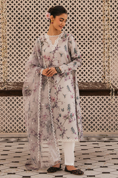 Cross Stitch White Printed Lawn Collection Replica