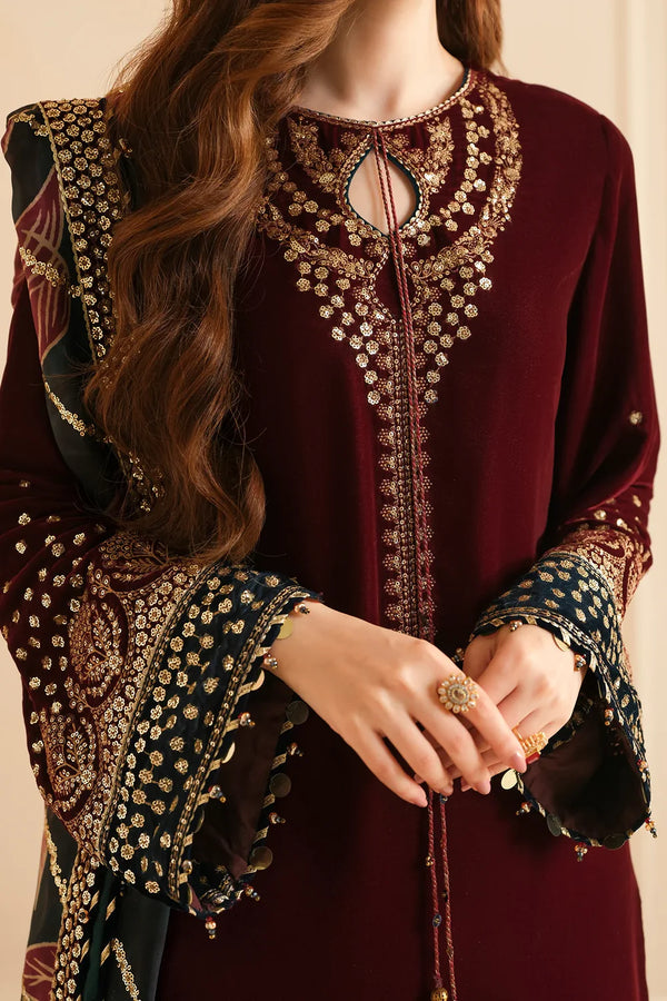 JAZMIN Velvet Maroon