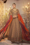 Maria B Brown Organza Bridal Collection Replica