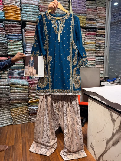 ETHNC KURTA SET 2PC E-1110 ZINK