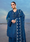 Crimson Blue Egyptian Lawn Collection Replica