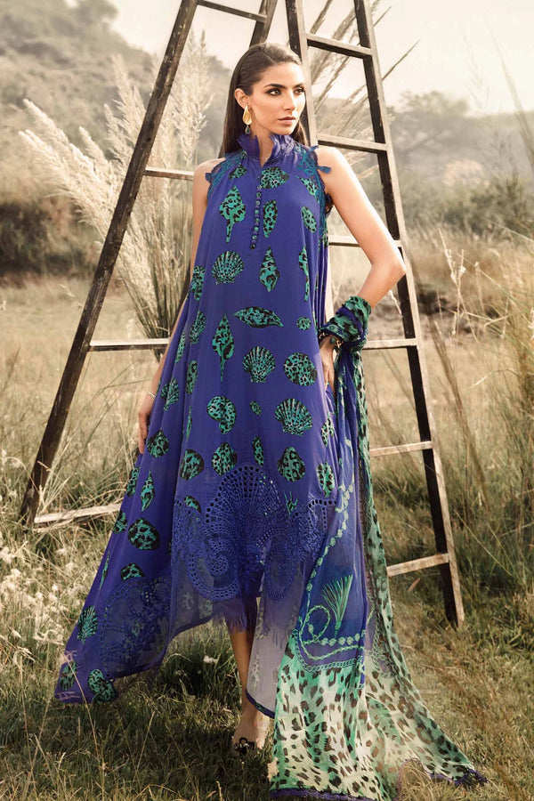 Maria B | Blue & Green - Lawn Collection Replica