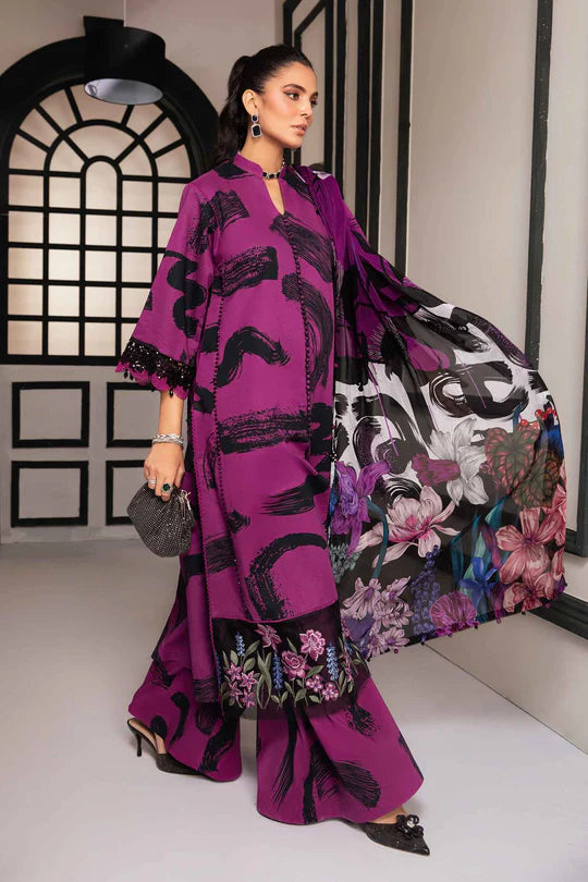 Maria B Purple Printed Lawn Replica
