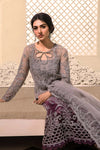Maria B | Plum Tie N Die - Net Formal Collection Replica