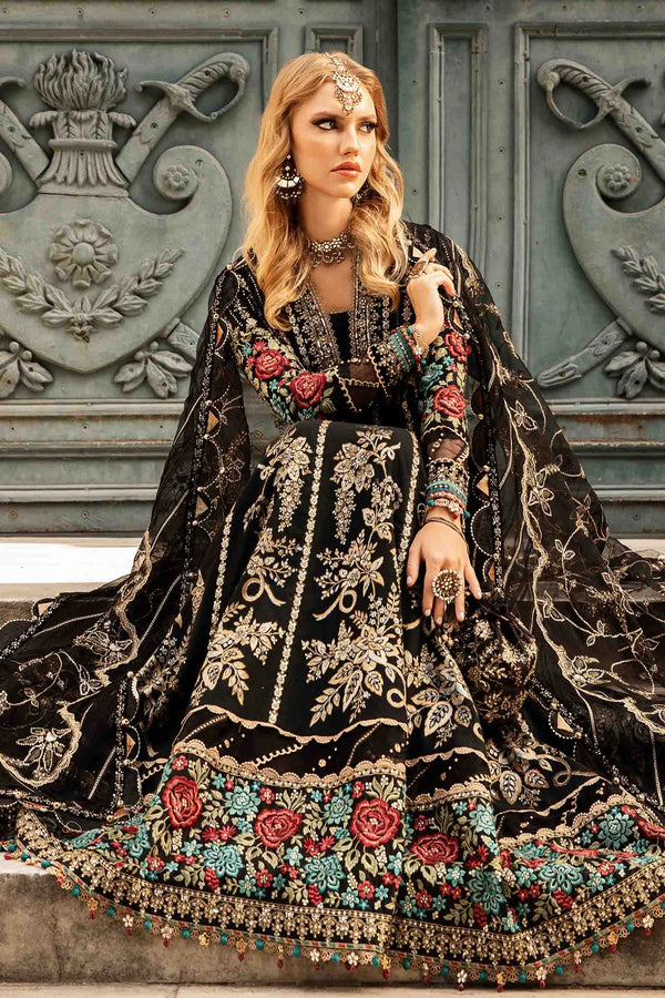 Maria B | Black - Maxi Net Collection Replica