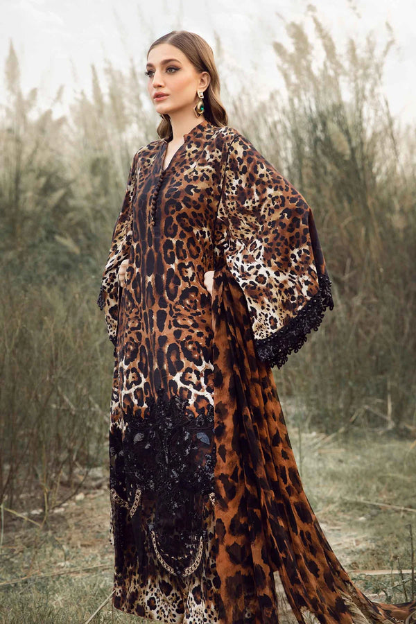 Maria B | Brown - Lawn & Chiffon Collection Replica