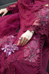 Maria B Maroon Hot Pink Chikankari Collection Replica