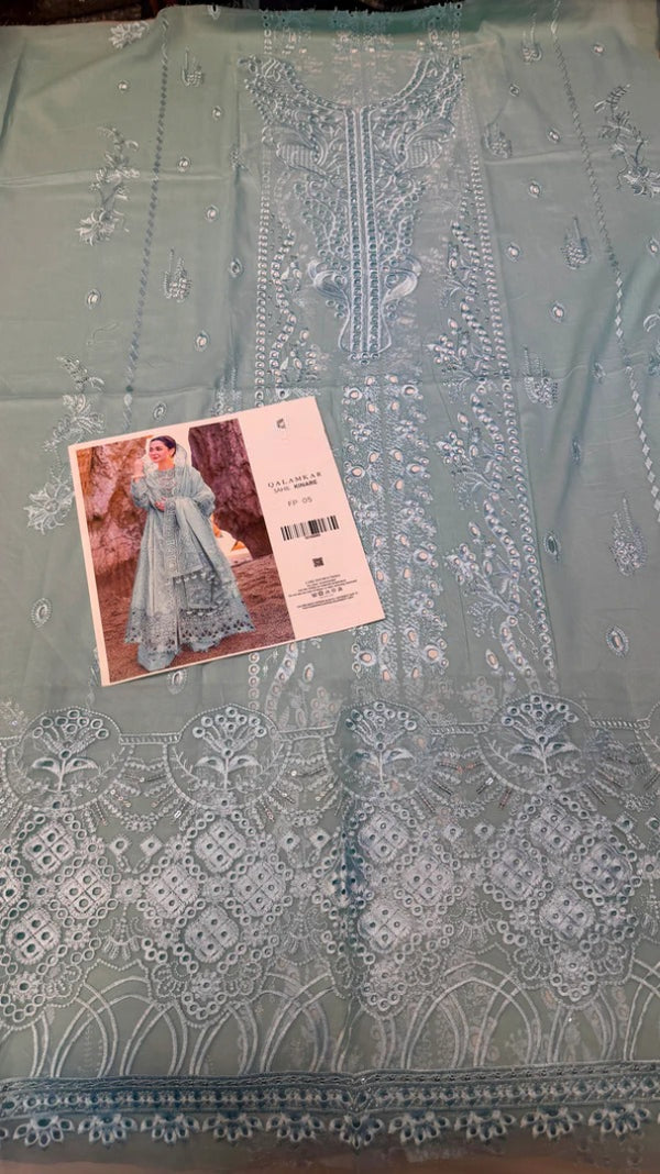 QALAMQAR Lawn Collection – FP05 (Pastel Blue Edition)