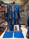 ETHNC KURTA SET SILK2PC E-623 COBALT (Delivery Time 10 to 15 Days)