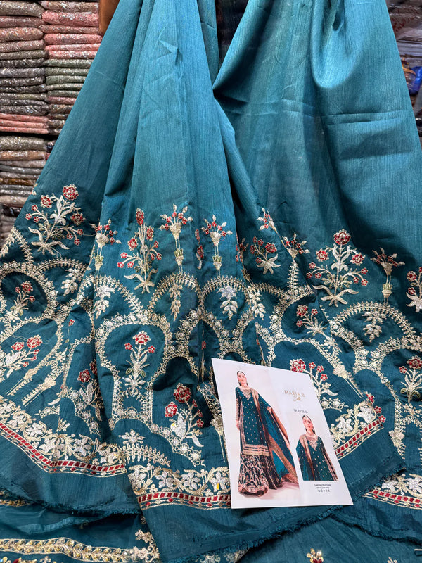 MARIA.B Raw Silk EF-EF25 (Emerald Green)